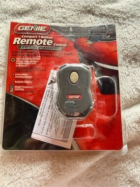GENIE Compact 1-Button Garage Remote - open box READ DESCRIPTION